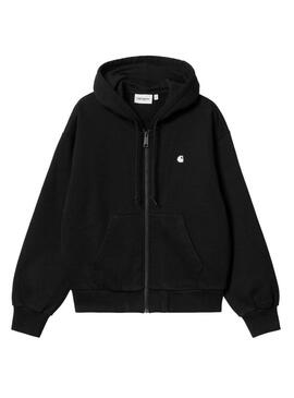 Felpa Carhartt Casey nera per donna.