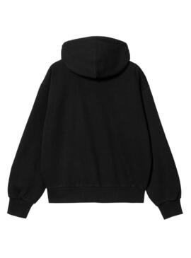 Felpa Carhartt Casey nera per donna.