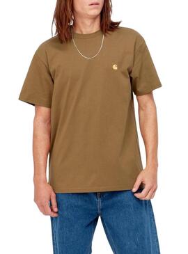 Maglietta Carhartt Chase marrone per uomo