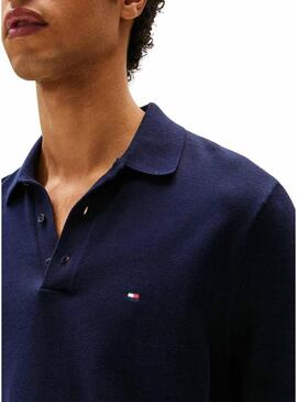 Maglia a maglia Tommy Hilfiger blu scuro per uomo