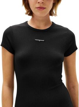 Abito Tommy Jeans Script nero per donna