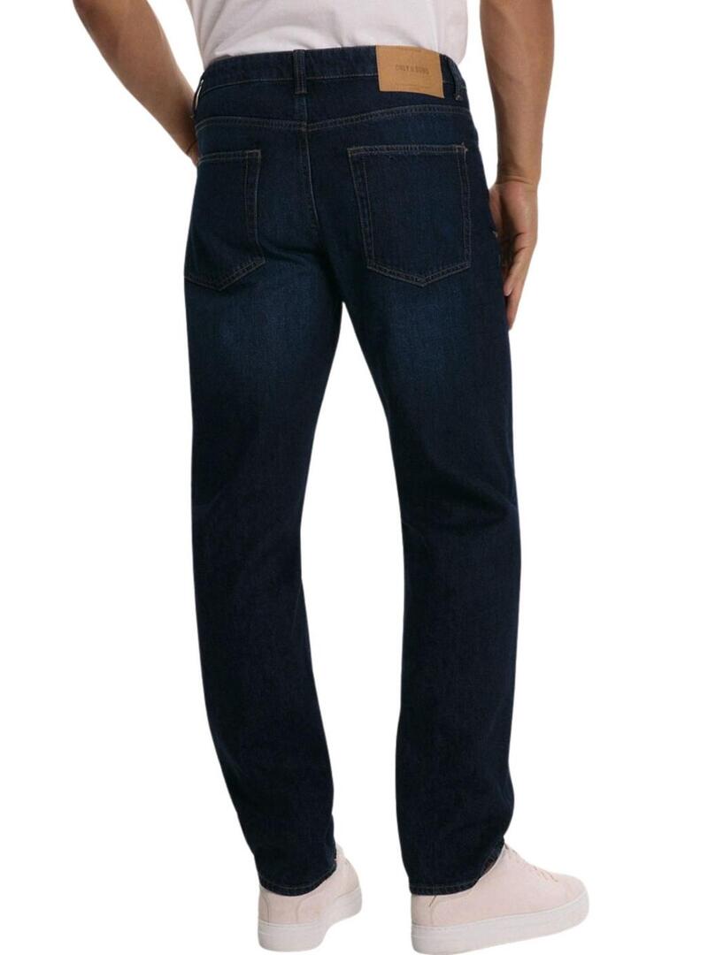 Pantaloni in denim scuro Only and Sons Sedge per uomo