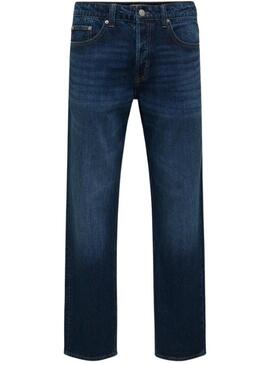 Pantaloni in denim scuro Only and Sons Sedge per uomo