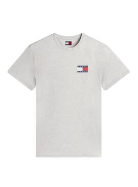 Maglietta Tommy Jeans Essential Flag grigia per uomo