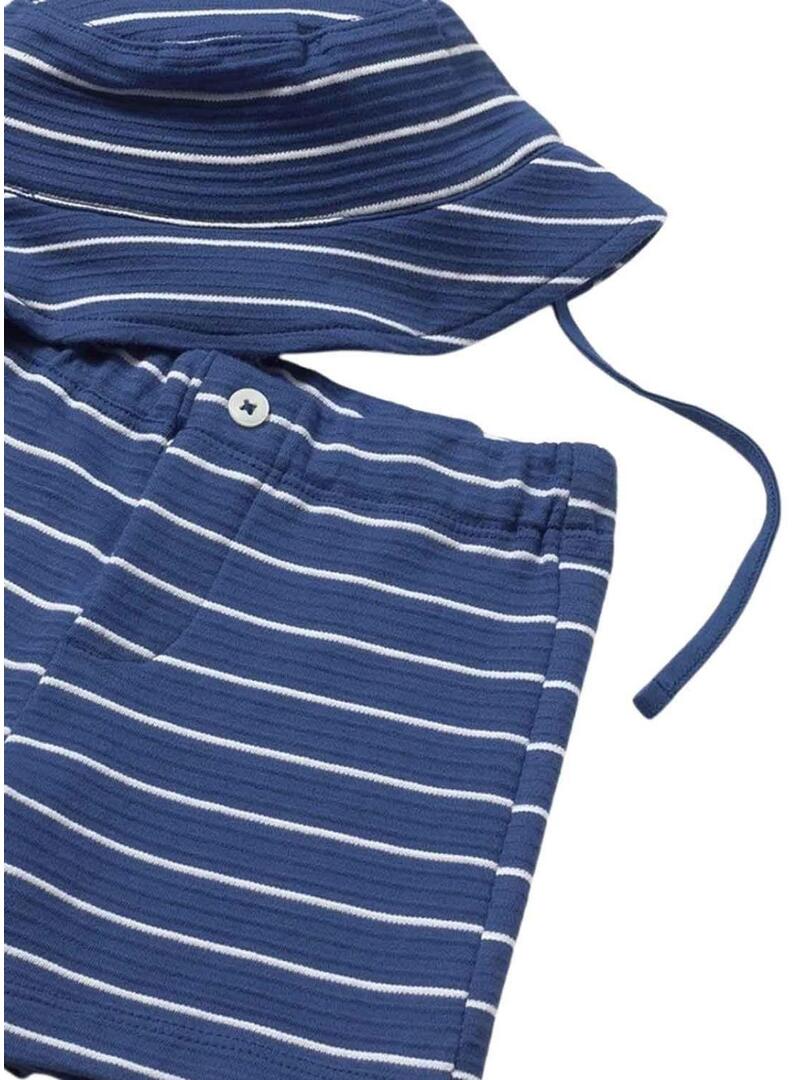 Set Mayoral nautico blu per neonato