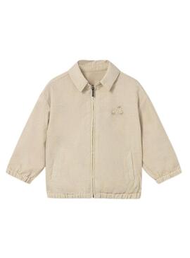 Giacca Mayoral reversibile beige per bambino.