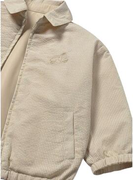 Giacca Mayoral reversibile beige per bambino.