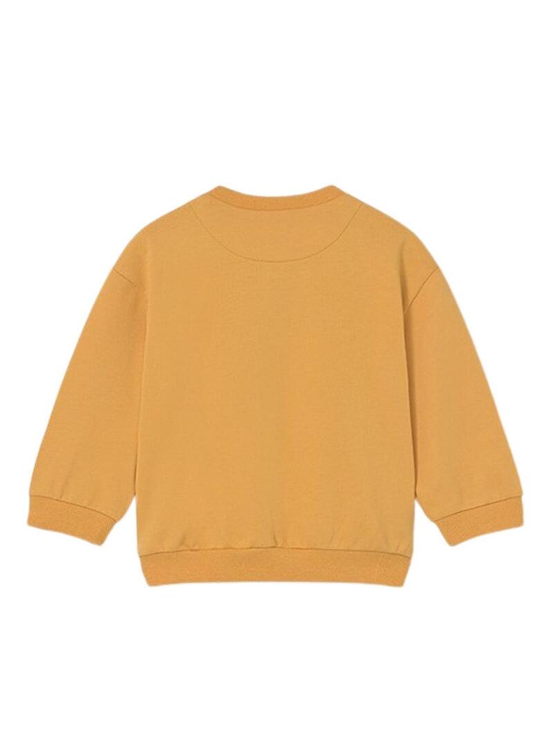 Felpa Mayoral Happy Hipo arancione per bambini