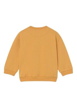 Felpa Mayoral Happy Hipo arancione per bambini