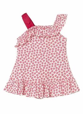 Abito Mayoral a punti in bambula rosso per bambino