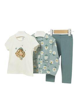 Set Mayoral tre pezzi blu per neonato