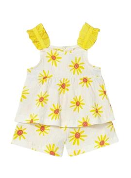 Set top e shorts Mayoral floreale Mimosa per neonati