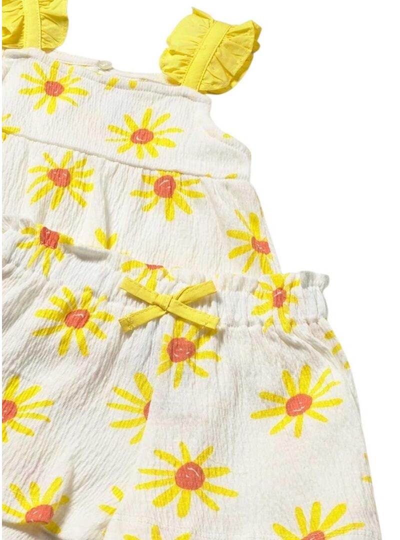 Set top e shorts Mayoral floreale Mimosa per neonati