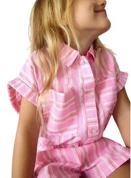 Set Mayoral rosa a righe per ragazza