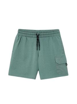 Bermuda Mayoral verde combinata per bambino.