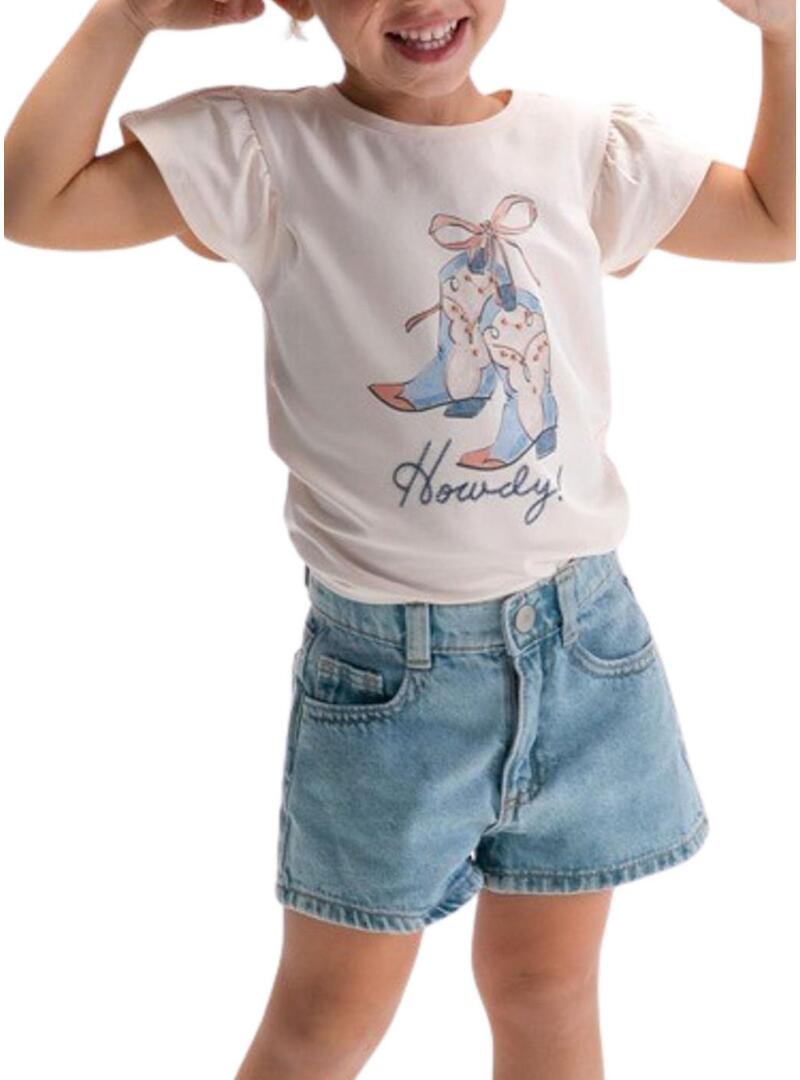 Short in denim Mayoral semplice per ragazze