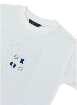 Maglietta Mayoral On The Road bianca per bambino