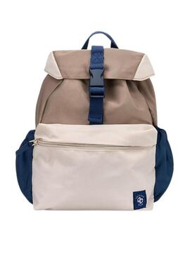 Zaino Mayoral con chiusura a patta color tostato per bambino e bambina