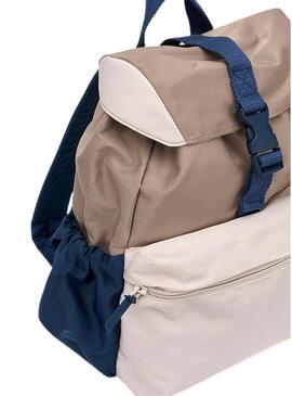 Zaino Mayoral con chiusura a patta color tostato per bambino e bambina