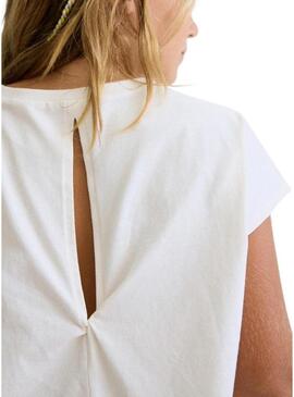 Maglietta Mayoral Girl bianca sporca per bambina