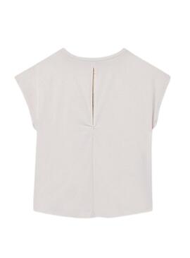 Maglietta Mayoral Girl bianca sporca per bambina