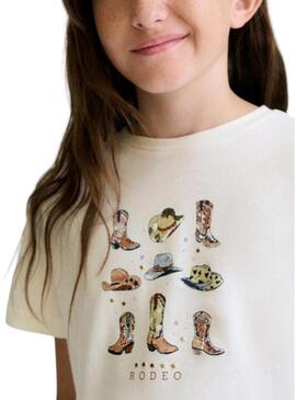 Maglietta Mayoral rodeo bianca per bambina