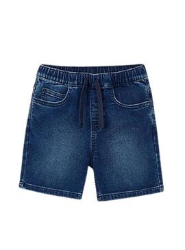 Bermuda in denim Mayoral jogger blu scuro per bambino