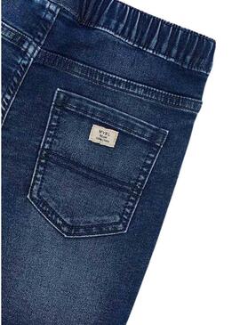 Bermuda in denim Mayoral jogger blu scuro per bambino