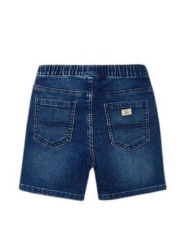 Bermuda in denim Mayoral jogger blu scuro per bambino