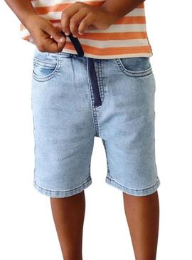 Bermuda in denim Mayoral jogger blu per bambino