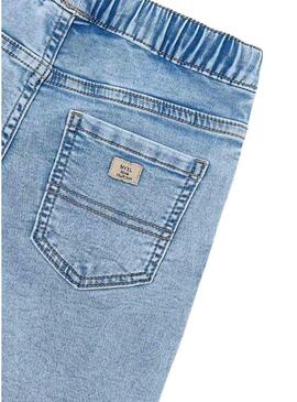 Bermuda in denim Mayoral jogger blu per bambino