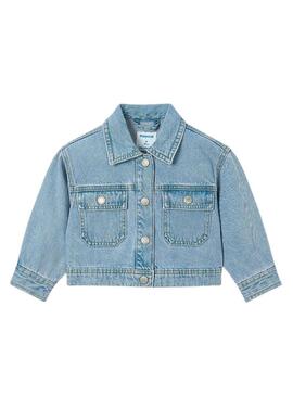 Giacca di jeans Mayoral azzurra per bambina