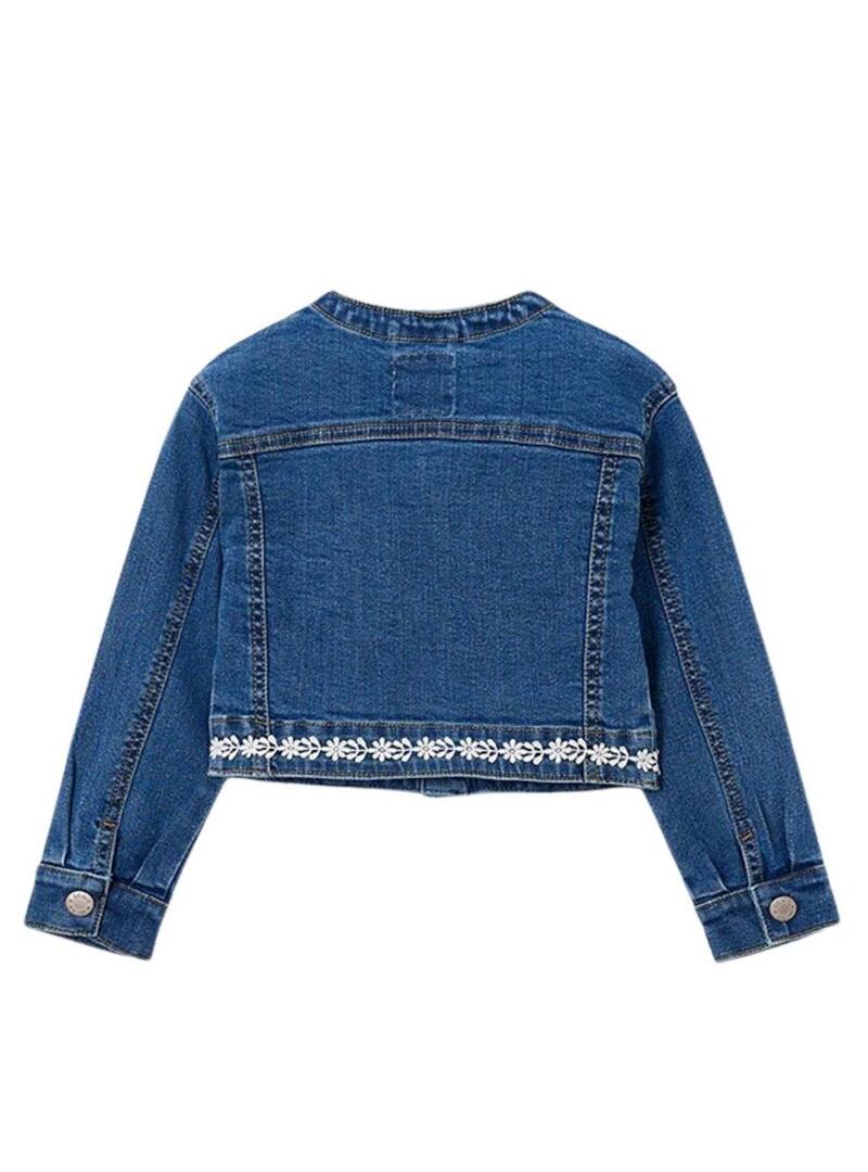 Giacca di jeans Mayoral Guipur per ragazza