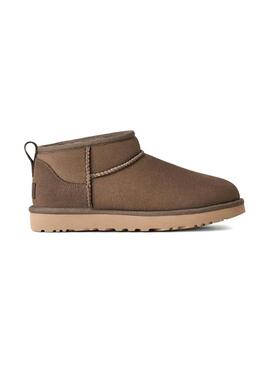 Stivali UGG Classic ultra mini marrone per donna