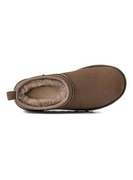 Stivali UGG Classic ultra mini marrone per donna