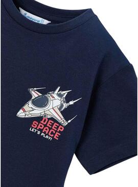 Set di due magliette Mayoral videogame rosse e blu navy per bambino