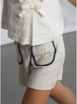 Set Mayoral rosa a righe per ragazza