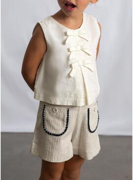 Set Mayoral rosa a righe per ragazza