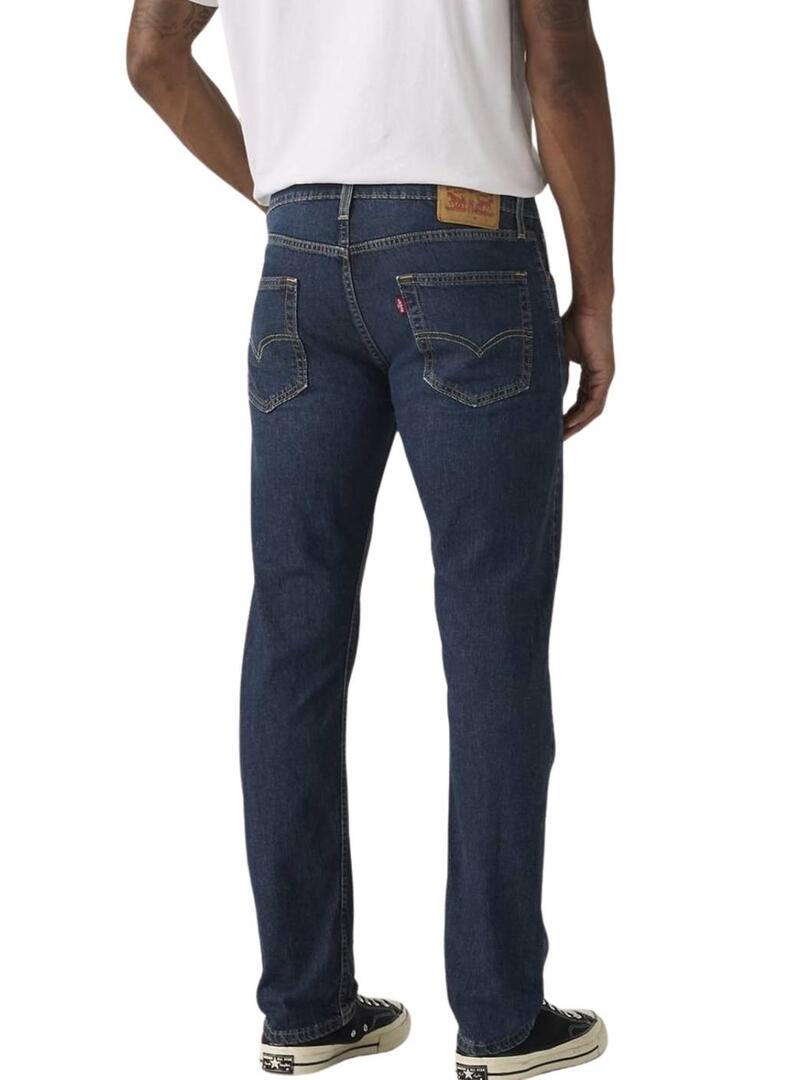 Pantaloni in jeans Levis 502 taper scuro per uomo.