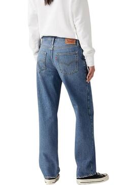 Pantaloni jeans Levis 94 Baggy in denim medio per donna