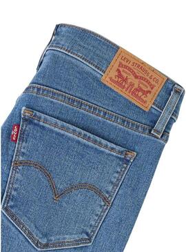 Pantaloni di jeans Levis 314 denim chiaro per donna