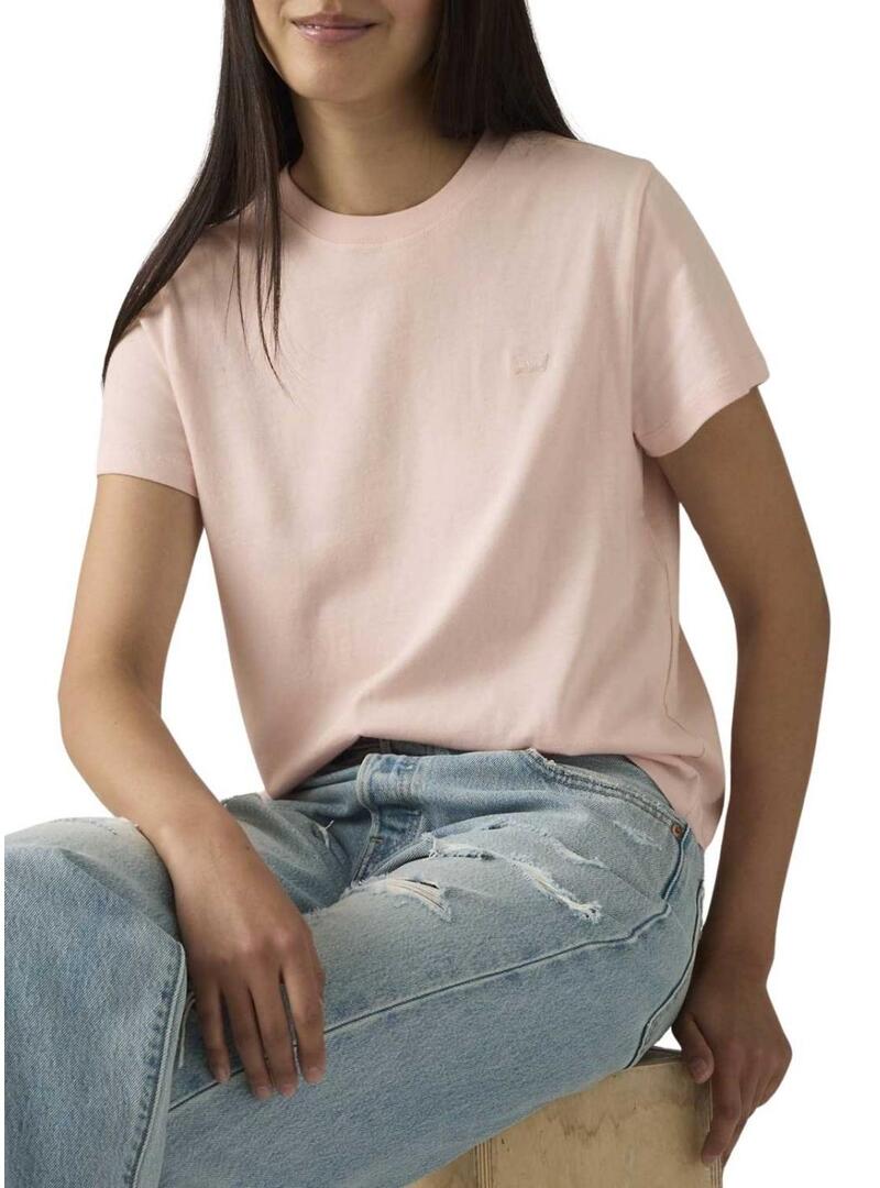 Maglietta Levi's rosa basic per donna