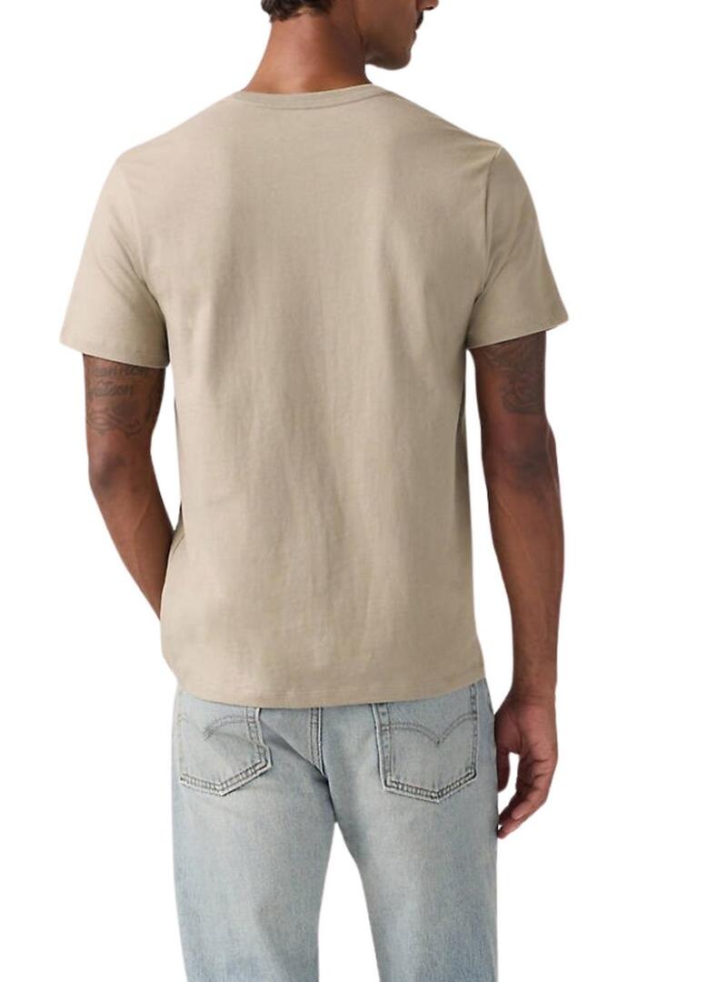 Maglietta Levi's basic beige vintage per uomo