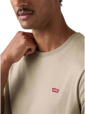 Maglietta Levi's basic beige vintage per uomo