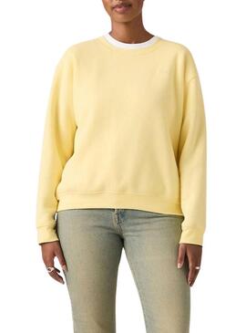 Felpa Levi's Everyday gialla da donna