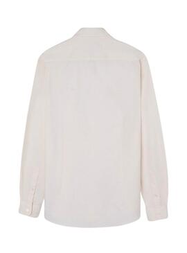 Camicia a righe gialle Silbon Oxford per uomo