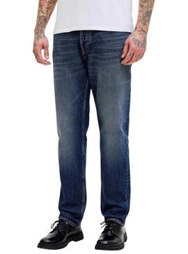 Pantaloni in denim Jack and Jones Mike blu per uomo