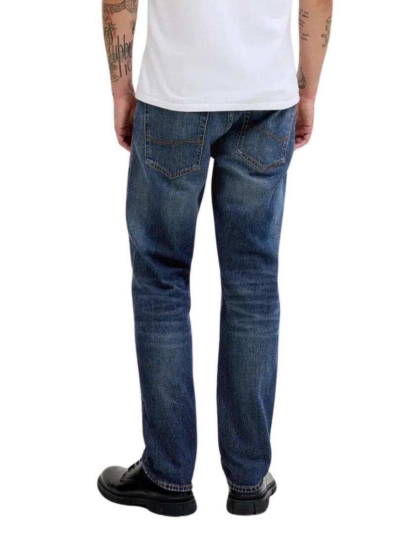 Pantaloni in denim Jack and Jones Mike blu per uomo