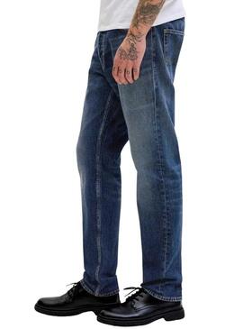 Pantaloni in denim Jack and Jones Mike blu per uomo