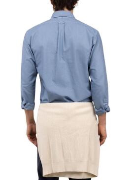 Camicia El Ganso Dyed blu chiaro per uomo.